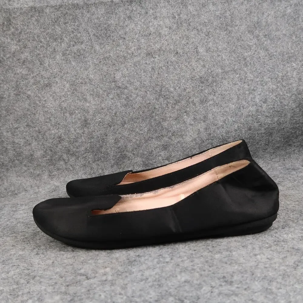 Link Shoes Kids Girls 3 Ballet Flats Loafer Slip On Black Round Toe Skimmer